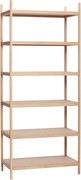 Regał z drewna dębowego Hübsch Library, 80x190 cm