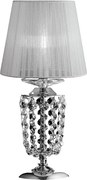 Lampa stołowa Mozart z żelaza i chromowanego mosiądzu z 1 kloszem H.40 Ø20 BL189-LT-CR