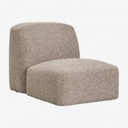 Moduł Centralny Do Sofy Modułowej Bastian Tkanina Mokka Brąz Bouclé - Sklum