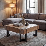 Stolik kawowy MCW-A15,  kolor naturalny 70 x 70 cm