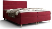 Czerwone łóżko z pojemnikiem na pościel 7 rozmiarów G3-D78