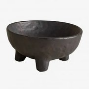 Dekoracyjna Misa Ceramiczna Pavarisa Czarna - Sklum