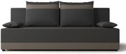 Szaro-brązowa sofa rozkładana z funkcją spania G2-N26