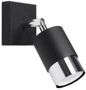 Czarno chromowy kinkiet reflektorek A183 B3-Z16