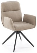 Krzesło tapicerowane K574 ciemno beżowe obracane HALMAR