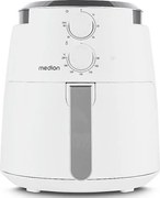 Frytkownica na gorące powietrze MEDION MD13020 1500W, 4,7L, minutnik 60 min, regulowana temperatura do 200°C, biała