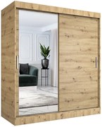 Szafa Przesuwna Dąb Artisan 180 Cm S7-W12