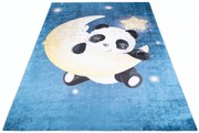 Granatowy dywan z pandą z księżycem dla dzieci G1-R52