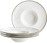 Mäser 4-częściowy zestaw talerzy dla smakoszyPintar White niebieskie kropki 26 cm