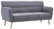 3-osobowa szara sofa pikowana Z5-A99