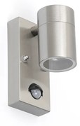 Zewnetrzna Lampa ścienna zewnętrzna stalowa IP44 z czujnikiem ruchu - Solo Nowoczesny Oswietlenie zewnetrzne