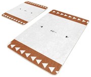 Białe dywaniki łazienkowe zestaw 2 szt. 60x100 cm – Mila Home