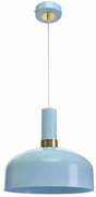 Lampa wisząca MALMO BLUE 1xE27, niebieska, pojedyncza,