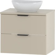 Kaszmirowy Zestaw do Łazienki 60cm Szafka z Blatem Umywalka Pile