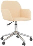 Kremowy nowoczesny fotel obrotowy do biura A8-S63