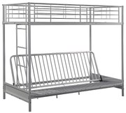 Łóżko antresola MODULO IV - 90 × 190 cm - kolor srebrny