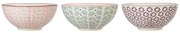 Zestaw 3 kamionkowych misek Bloomingville Maya, ø 16,5 cm