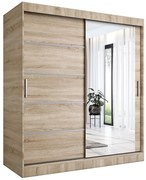 Szafa 180x200 cm przesuwna dąb sonoma M4-G20