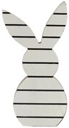 Wielkanocny drewniany królik WHITE BUNNY 14 cm biały