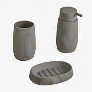 Zestaw Łazienkowy Aristide Grafitowa Szarość - Sklum