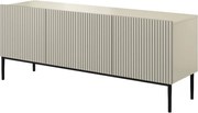 Szafka RTV z szufladą Nicole 150 cm - kaszmir / czarne nóżki