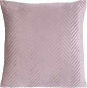 Różowa poszewka ozdobna z tłoczonym wzorem Sofia