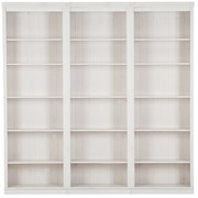 Biały regał z litego drewna sosnowego 222x223 cm Anita – Støraa