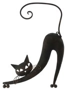 Brązowa dekoracja metalowa wisząca Dakls Cat II