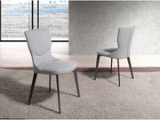 Krzesło z tkaniny szarej 4131 ANGEL CERDA