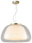 Nordlux - Lampa wisząca na przewodzie JELLY 1xE27/40W/230V biały/przezroczysty