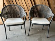 Zestaw 2 Krzeseł BREVE z plecionej liny OUTLET