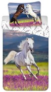Bawełniana pościel dziecięca jednoosobowa 140x200 cm Horse "Meadow" – Jerry Fabrics