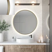 Lustro łazienkowe ZIRCON METALIC 90 z oświetleniem LED BALTICA DESIGN