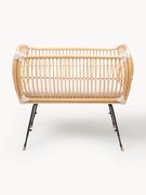 Ręcznie wykonane łóżeczko dziecięce z rattanu Martha