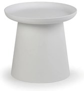 Plastikowy stolik kawowy FUNGO, średnica 50 cm, biały