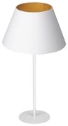 Lampa stołowa ARDEN 1xE27/60W/230V pr. 30 cm biała/złota