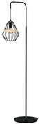 Czarna lampa podłogowa loft - K551 A8-R18