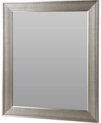 Lustro ścienne w metalowej ramie, metaliczny efekt, 49,5 x 59,5 cm