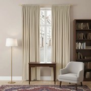 Zasłona gotowa welurowa na taśmie 140x250 JASNY BEŻ velvet żabki tunel Virella