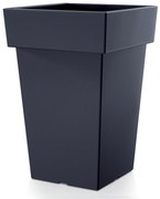 Donica ogrodowa 28,9 x 28,9 x 43,9 cm Lofly Square antracyt PROSPERPLAST