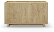 Komoda w dekorze dębu w naturalnym kolorze 140x80x40 cm Daira – Marckeric