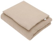 New Baby Zestaw muślinowy z wypełnieniem, beżowy, 80 x 70 cm
