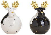 Łoś ceramiczny MOOSE 13 cm - kilka wariantów, czarno-biały