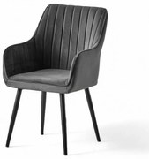 Zestaw krzeseł do jadalni Nova Anthracite, 2 szt.