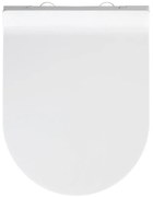 Biała deska sedesowa wolnoopadająca Wenko Habos, 46x36 cm