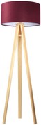 Lampa stojąca HOME 50 bordowa/biała/sosna BPS KONCEPT