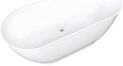 Wanna wolnostojąca owalna – 240 l – 170 × 75 × 60 cm (dł. × szer. × wys.) – kolor biały – akrylowa - MOBULA