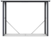 Wiata na drewno opałowe WINWOOD z metalu i stali galwanizowanej, drewnopodobna, 4,9 metra przestrzennego – 4,1 m3 – 242 × 89 × 190 cm (dł. × szer. × wys.)