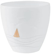Biały porcelanowy świecznik LIGHT BOAT