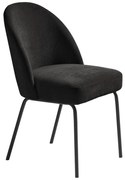 Czarne krzesło Creston – Unique Furniture
